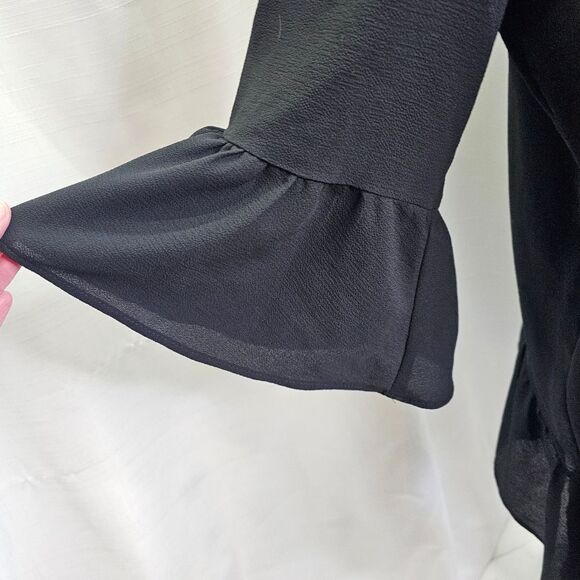 Gibson Ruffle Hankerchief Hem Popover Blouse Size Large - Picture 5 of 10